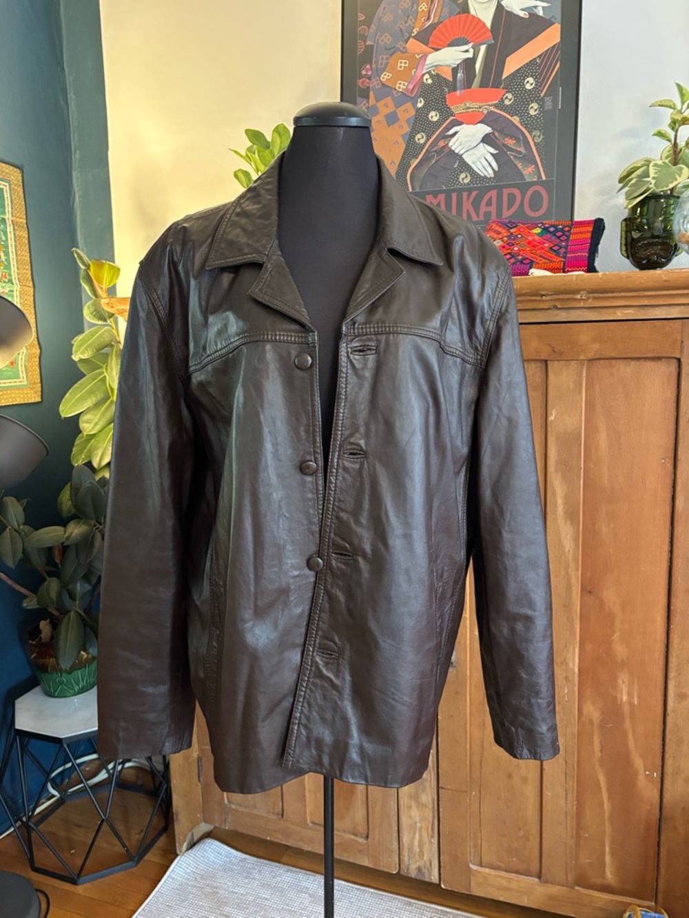 Men's Classic Brown Leather Jacket